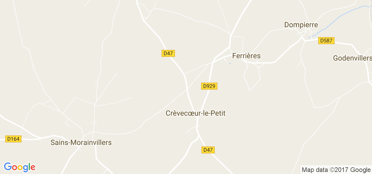 map de la ville de 